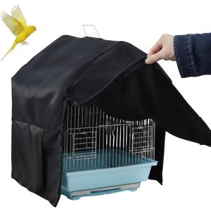 Bird Cage Cover Blackout for Good Night, 11.6 x 8.6 x 15.7 in Dustproof Birdcage Case, Winter Enclosure Cover, Large Universal Bedding Covering for Parrot, Parakeet, Macaw, Lovebirds, Animal Privacy
