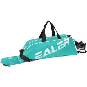 EALER Baseball Bat Tote Bag & T-ball, Softball Equipment Bag - Gear for Kids, Youth, and Adults Holds Bat, Helmet, Glove, Cleats, Shoes and More (Lake Blue)