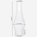 Oil Lamp Chimney 2 5/8 Inch × 10 Inch Clear Glass Lamp Chimney fit Central Draft Burners on Vintage and Antique Style Lamps Oil Lamp Parts
