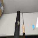 Moonshine Rod Co. Fly Fishing Rod with Carrying Case and Extra Rod Tip Section, Slow-Medium-Fast Action (2wt 6'6")