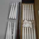 Christmas Decorations, 20 PCs Floating Candles with Wand Magic Hanging Candles, Flickering Warm Light Flameless Floating LED Candle with Wand Remote, Battery Operated Taper Candle Set for Theme Party