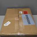 Masupu Nightstand,Mid-Century Modern Bedside Table with Storage Drawer and Open Wood Shelf,Small Gold Frame Side Table for Bedroom,Living Room,Black