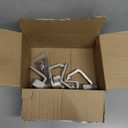 New Pack of 4 Heavy Duty Aluminum Alloy Black Truck Bed Cap Mounting Clamps Fit Chevy/GMC/Dodge/Toyota/Ford/Nissan & More Pickup, No Drill Bolt-On Clips for Tonneau Cover Camper Topper Shell, Silver