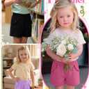 Halfchet 3 Pack Toddler Girls Shorts, 3-Color, 18-24 Months