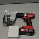 AVID POWER 20V MAX Lithium lon Cordless Drill Set, Power Drill Kit with Battery and Charger, 3/8-Inch Keyless Chuck, Variable Speed, 16 Position and 22pcs Drill Bits (Red)