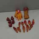 5PCS Halloween Severed Broken Body Parts Halloween Blood Props Realistic Severed Horror Hand Foot for Party Decorations Props Haunted House