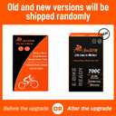 700C Heavy Duty Bike Tubes 700x25C/26C/28C/32C/34C AV48 Schrader Valve (25/34-622) 700C Bicycle Inner Tubes Compatible with 700x25C 700x26C 700x28C 700x30C 700x32C Bike Tire Tubes 2-PCS