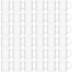 MR.R Set of 36 Sublimation Blanks Dishwasher White Ceramic Coffee Mugs 11oz Blank Ceramic Classic Drinking Cup Mug For Milk Tea Cola Water