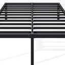 14 Inch King Bed Frame - Sturdy Metal Platform King Size, No Box Spring Needed, Heavy Duty, Easy Assembly, Strong Bearing Capacity, Under Bed Storage, Black