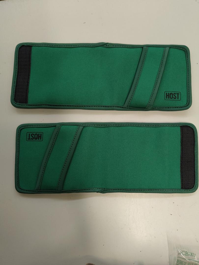 HOST Insta-Chill Slim Can Cooler Flexible Freezable Gel and Ice Pack for 12oz Slim Cans, Green 2 pack