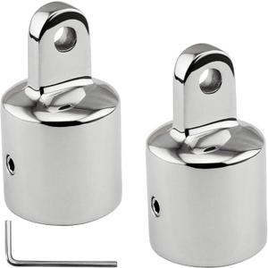 YANYUCB Bimini Top Eye End Cap Boat Bimini Top Fittings Stainless Steel 316 Bimini Top Hardware with L Shape Hex Key (3/4 inch 2 Pack)