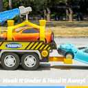 JOVA Vroomix Kids Tow Truck Toys for 3 4 5 6 7 Years Old Boys, Toddler Car Toys, Large Truck with 2 Transformation Cars and Trailer, Crane with Lights and Sounds, Birthday Gifts