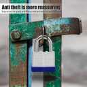 THIRARD Heavy-Duty Padlock  Laminated Steel, Double Locking, Adjustable Hardened Shackle  Maximum Security for Gym Lockers, Fences & Toolboxes  Weather-Resistant, Durable Design, 2 Keys Included (65mm, 2.56")