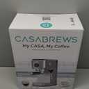 CASABREWS CM5418J Espresso Machine 20 Bar, Professional Espresso Maker with Milk Frother Steam Wand, Stainless Steel Cappuccino Latte Machine with 34oz Removable Water Tank and Touchscreen, Silver