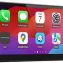 [2026 Fully Laminated Screen] CarpodGo T3 Pro Portable 60fps Wireless Carplay Android Auto,8.9 Inch 1920 * 720 IPS Touch Screen Car Stereo,Display-Only BT Mode Supports Steering Wheel Controls