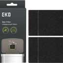 EKO Trash Can Odor Filter Refills for Trash Can and Compost Bin, Activated Charcoal Deodorizer, Strong Charcoal Odor Absorber, Pack of 4 Replacements