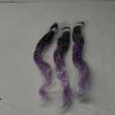 Purple Ombre Braiding Hair Pre Stretched Colored Hair Extensions for Braiding Micro Box Braids Prestretched Pre Stretched Braids Hair Ombre 26 inch 3 Packs
