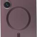 Luxury Wireless Charging Soft Silicone Magnetic Case for Samsung Galaxy S22 S23 S24 Ultra Plus Matte Shockproof Cover Cases (Brown, S24 Ultra)