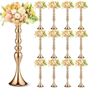Sadnyy 12 Pcs Metal Flower Arrangements Stand, 16.9 Inch