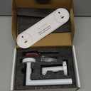 JunSun White Toilet Paper Holder Wall Mounted Pivoting Toilet Paper Roll Holder White Matte Bathroom Toilet Paper Holder White Stainless Steel Modern White Bathroom Tissue Holder Mega Roll TP Holder