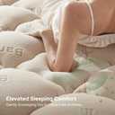 BEDLORE King Mattress Topper , Thick Pillow Top Mattress Pad