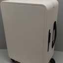 UrbanExplorer Carry On Luggage 20In Wide Handle PC Hardshell Suitcases with Spinner Wheels & TSA Lock Frameless Luggage Zipperless Luggage, White