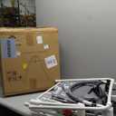 Dog Bathtub for Dogs, Elevated Dog Bath Tub for Pet Grooming and Bathing Shower, Portable, Foldable with Safety Lock, Professional Pet Washing Station for Small Midel Dogs Cat (Gray) (Dark Grey)