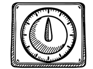 Mechanical Timer for Kitchen and Baking Silent Timer and Restaurant Use