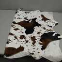 MACEVIA Cowhide Rug Cute Cow Print Rugs Western Decor for Living Room Bedroom Faux Animal Area Carpet Non-Slip 43.3" L x 29.5" W(3.6ft x 2.4ft)