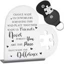 Coworker Leaving Gift Set, Farewell Going Away Goodbye Gifts for Coworker, Appreciation Gifts Basket for Coworker Work Bestie Social Worker New Job Office Gifts Set Keepsake Signs Plaque GDW5