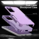 JETech Case for Samsung Galaxy S23 FE 6.4-Inch, Heavy Duty Dual-Layer Protection, Rugged Tough Shockproof Phone Cover with Matte Design (Light Purple)
