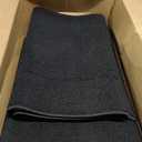 Ottomanson Hallway Runner Rug 20" x 59" Non Slip Solid Area Rugs Easy to Clean Laundry Rug Runner Durable & Pet Friendly Floor Carpet Runners for Hallways Entryway Living Room Kitchen, Black, 1'8" x 4'11"