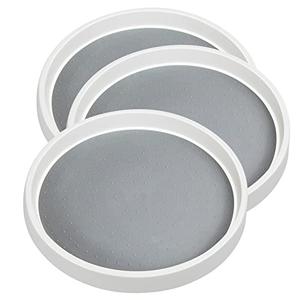 Twoyu Non Skid Lazy Susan Turntable,Single Round Rotating Kitchen Spice Organizer for cabinets,Pantry, Bathroom, Refrigerator (10Inch) 1 pc
