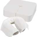 500 Count Face Cradle Covers for Massage Table, Medical-Grade Nonwoven Disposable Headrest Covers for Massage Chair, 12 * 16 inches White SPA Face Rest Cover