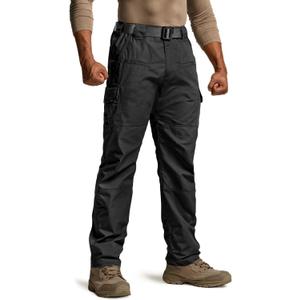 CQR Men's Tactical Pants, Water Resistant Ripstop Cargo Pants, Lightweight EDC Work Hiking Pants, Outdoor Apparel, Size 38W x 32L