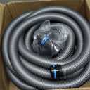 Cen-Tec Systems 94731 Quick Click 30 Ft. Hose for Home and Shop Vacuums with Expanded Multi-Brand Power Tool Adapter Set for Dust Collection
