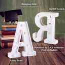 Forwe 2026 Graduation Decorations, 8 LED Marquee Light Up Letters GRAD 2026 Kindergarten High School College Graduation Decorations Party Supplies (White)