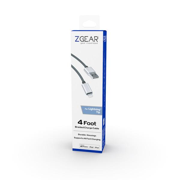 ZGear 4 Braided Light Metal Tip Cable