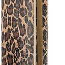 Zreal Checkbook Cover for Women, Dark Leopard — Premium Vegan Leather Holder for Personal Checks, Slim Design with Pen Loop, Clear Divider, Fits Top & Side-Tear Duplicate Checks0.35"D x 7"W x 3.5"H