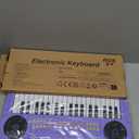 Upgraded 37 Keys Kids Piano Keyboard  Portable Toddler Music Toy Keyboard with Microphone Musical Instrument Birthday Gift for 3 4 5 6 Boys Girls, Purple