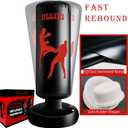 Freestanding Punching Bag for Adults with Gloves, Kick Boxing Bag with Stand for Adults, Blow up Punching Bag for Kids 12-14