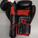 Sanabul Essential Gel Boxing Gloves for Men & Women, Kickboxing MMA, Muay Thai Gloves and Heavy Bag Training Punching & Sparring, Black/ Red 16 oz