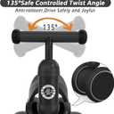 Baby Balance Bike Toys for 12-36 Months Kids Toy Boy Girls Gifts Toddler Best First Birthday Gift Children Walker No Pedal Infant 4 Wheels Bicycle (Black)