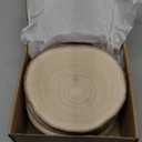 Wood Slices Unfinished 8 Pcs Wood Rounds 8-9 Inches Wood Slices for Centerpieces,Tables,Crafts,Wedding Party Holiday Decor DIY Projects (8-9Inch)