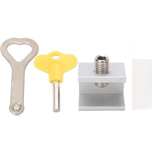 ciciglow Sliding Window Lock with Key, Durable Aluminum Alloy, Easy Installation, Suitable for Sliding and Doors