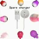 2 x Rose Charger Magnetic USB Cable Dock Station with USB Wall Charging Adapter for Replacement Cord- 12mm
