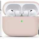 Ljusmicker for AirPods Pro 3 Case 2025 with Cleaner Kit,Soft Silicone Protective Cases for Apple AirPods Pro 3rd Generation Cover for Women Men,AirPod Pro 3 Cases Accessories with Keychain-Milk Tea