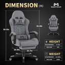 Gamtimer Gaming Chair, 400 LB Weight Capacity,with Pocket Spring Cushion, XX-Large