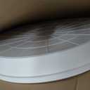 VUWEZ 6 Pack of 25 inch Plant Saucer, Plant Tray 25 Inch Round, Plant Saucers for Indoors, Plant Trays for Pots, Flower Pot Saucers, Pot Saucers for Planter 19-26" (25", White)