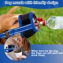 Adjustable Dog Muzzles, Anti Biting Barking Chewing Soft Mesh Dogs Muzzle, Breathable Pet Muzzle Suit for Small, Medium, Large Dog, Muzzle that Allow Dogs Drinking (Blue, Large)